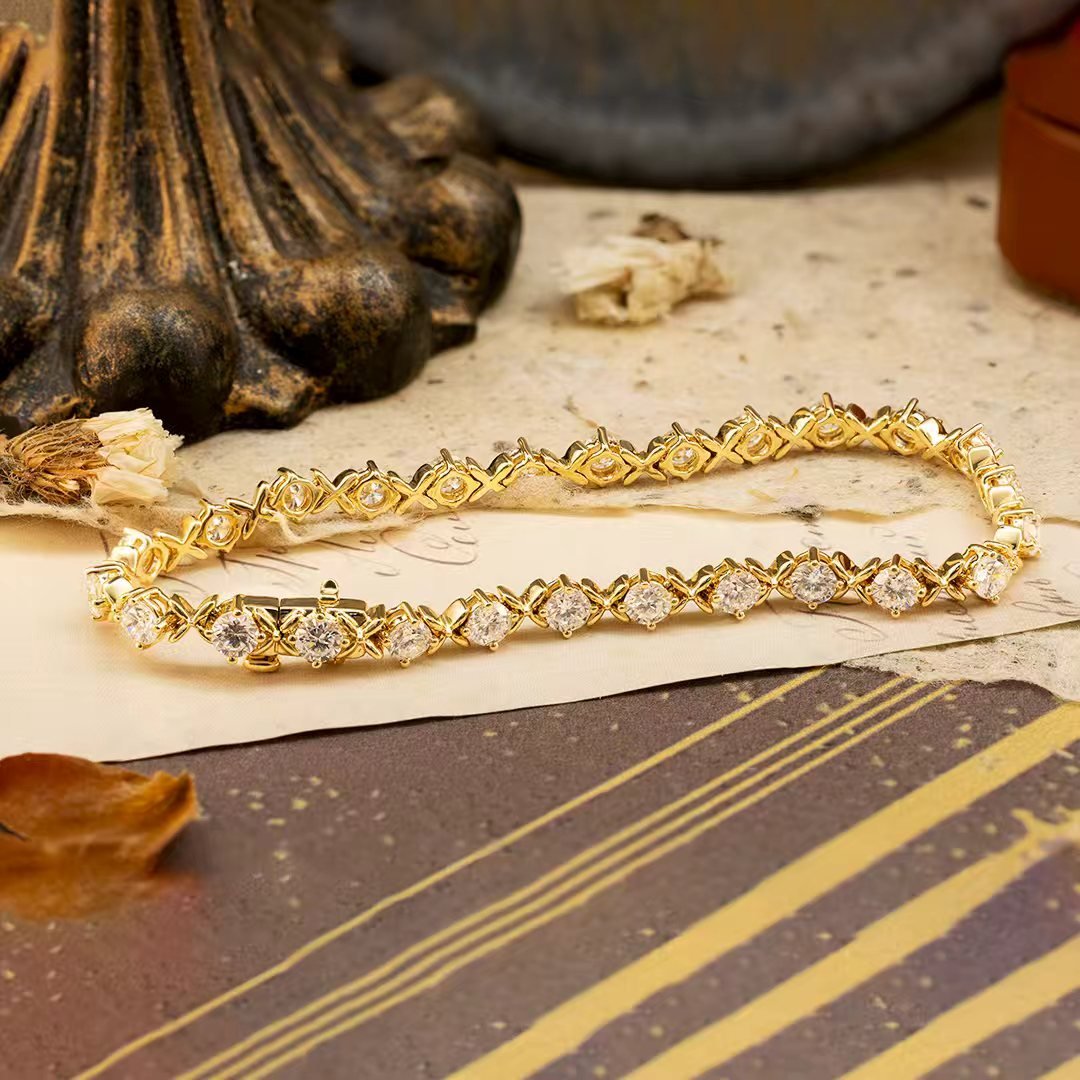 14K Yellow Gold Tennis Bracelet - LGG Jewelry