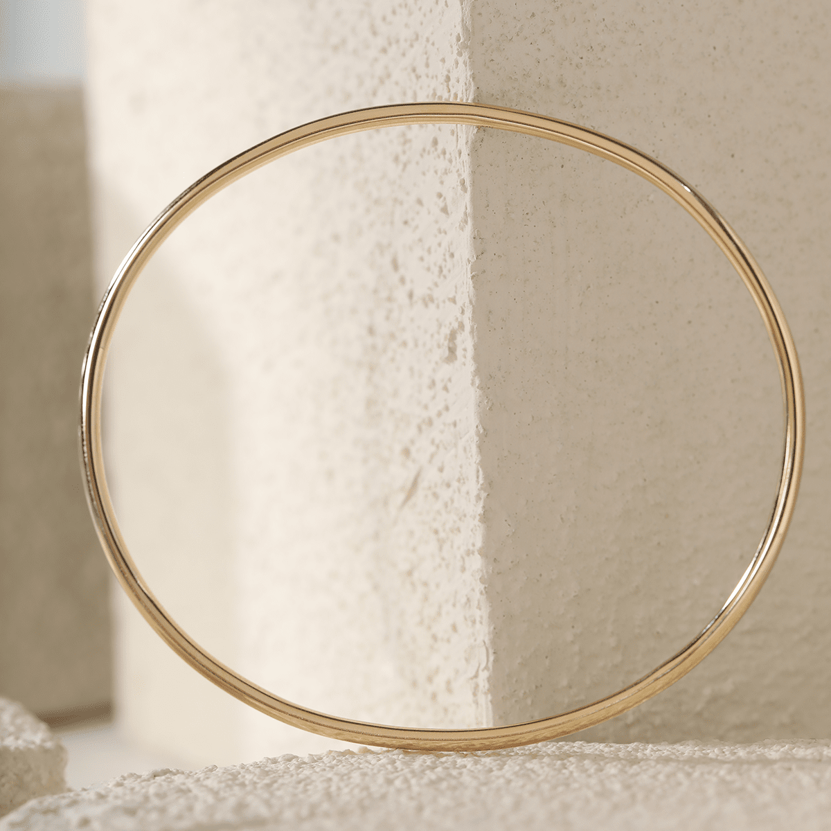 2mm Hollow Tube Bangle Bracelet - FIORESE JEWELRY