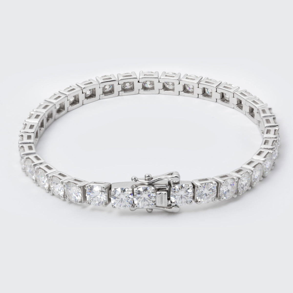 14K Gold Round Cut Lab Grown Diamond 4 Prongs Tennis Bracelet - LGG Jewelry