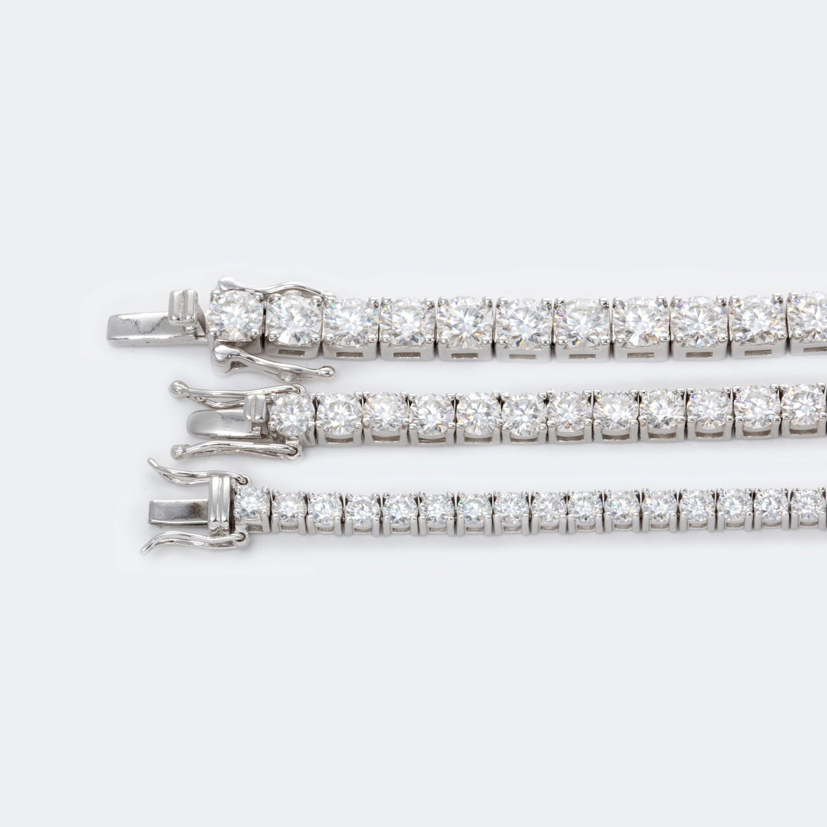 14K Gold Round Cut Lab Grown Diamond 4 Prongs Tennis Bracelet - LGG Jewelry