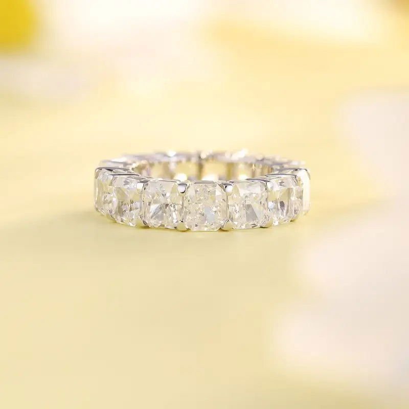 Cushion Cut Lab Diamond Eternity Band - LGG Jewelry