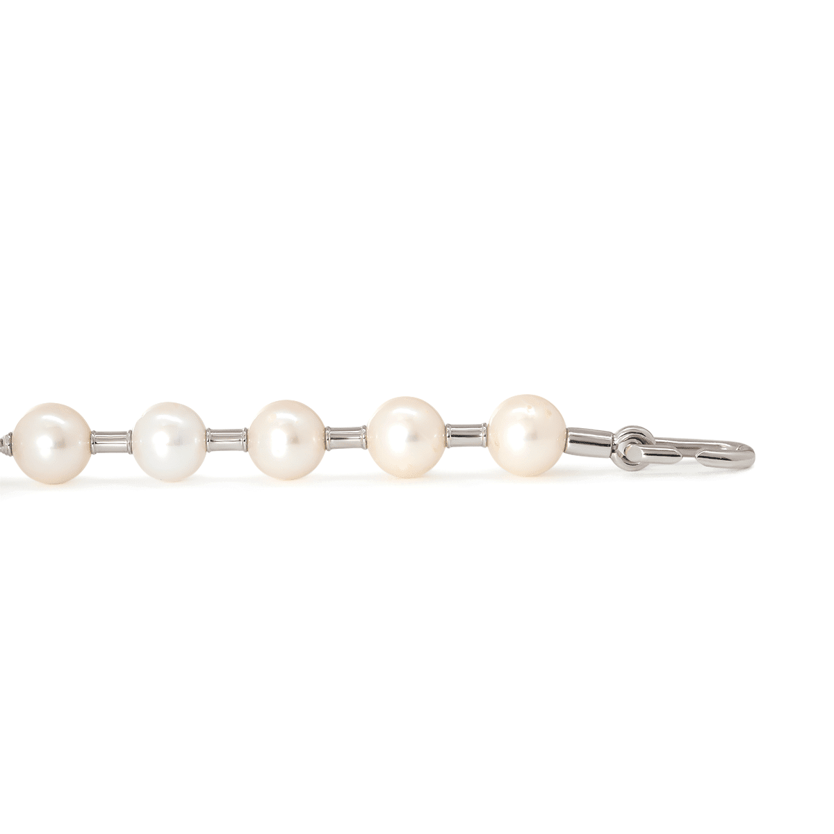 Near - Round Freshwater Pearl Station Bracelet - FIORESE JEWELRY